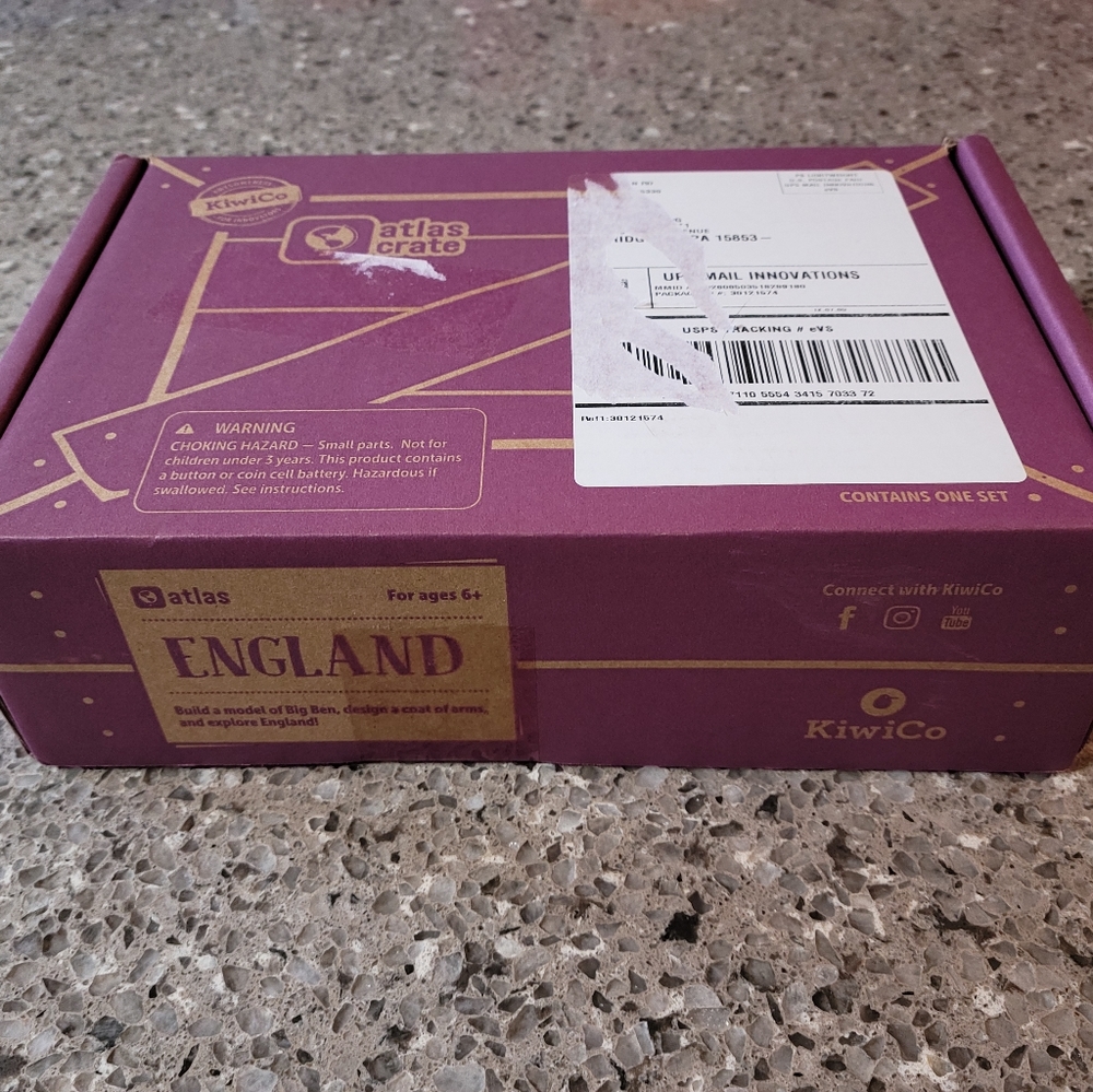 Brand New Atlas Crate- England